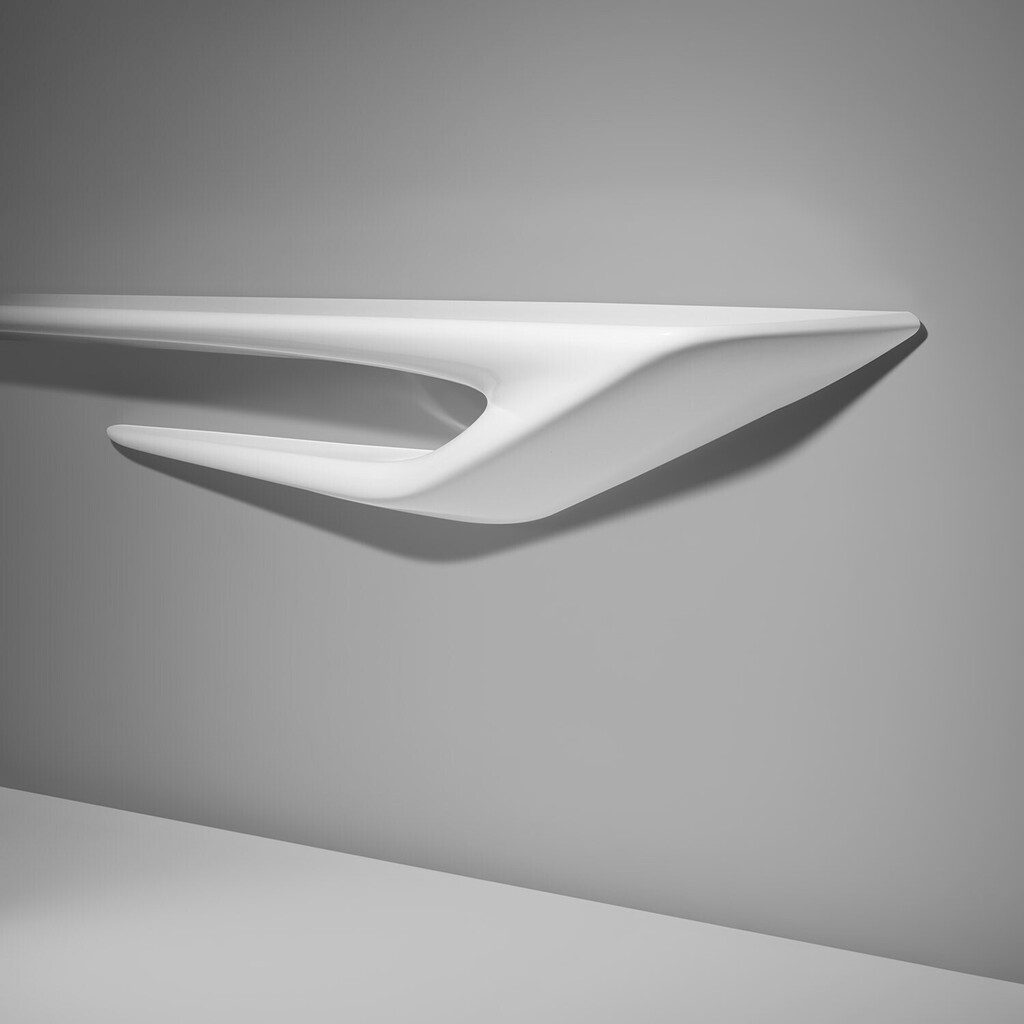 "Serif 4" wall-mounted shelf, from the "Seamless" collection