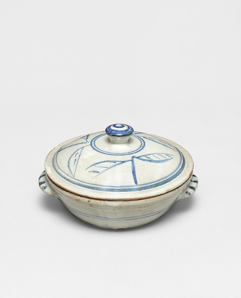 Blue and White Lidded Pot