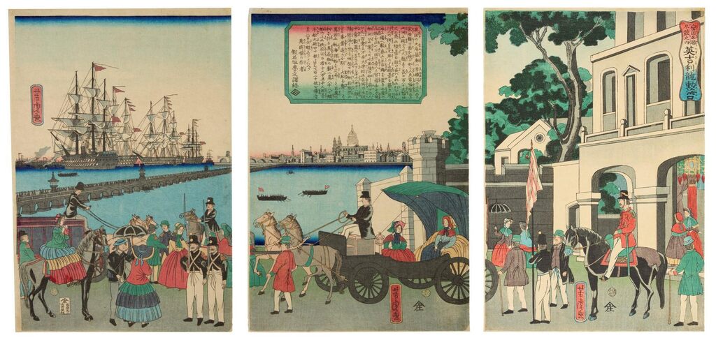Igirisu Rondon no minato (Port at London, England)