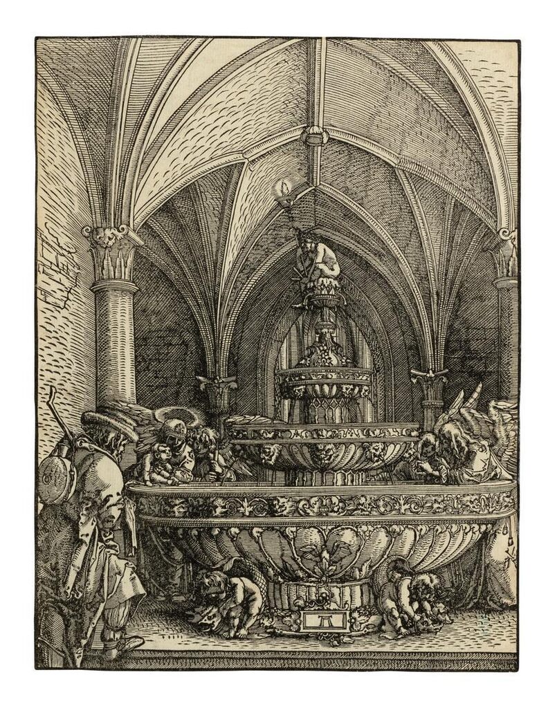 The Holy Family at a Fountain