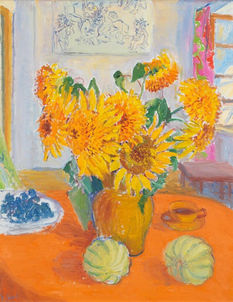 Sunflowers and Cavaillon Melons