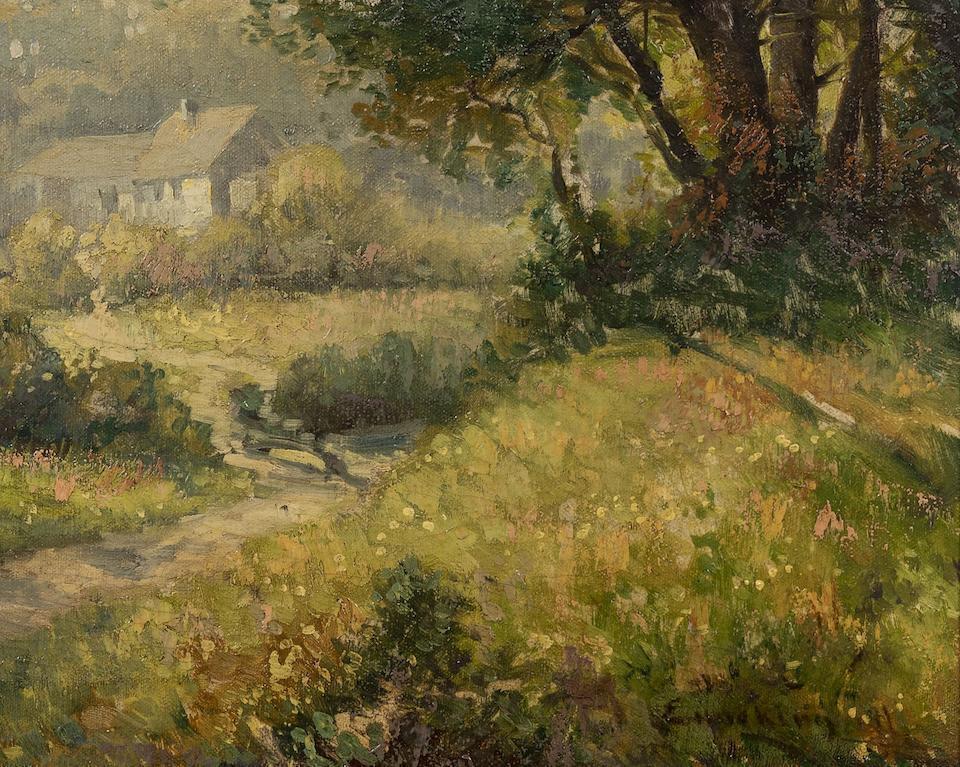 Summer Landscape with Cottage