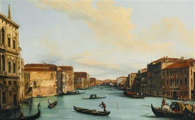 Venice, a View of the Grand Canal from Palazzo Balbi in the Direction of the Rialto Bridge