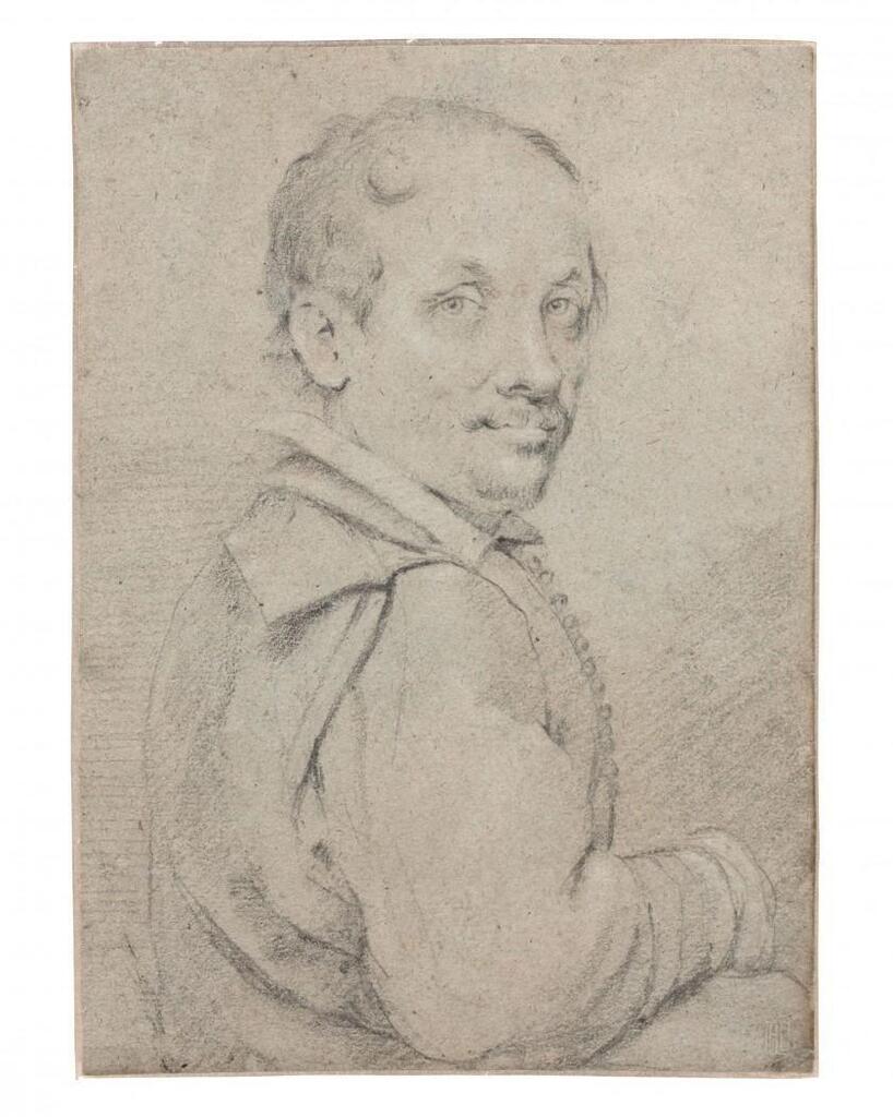 Portrait of a leaning man, possibly the painter Giovanni Baglione
