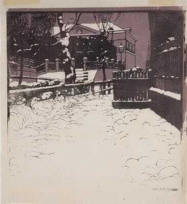 "Snow-covered villa in Döbling"
