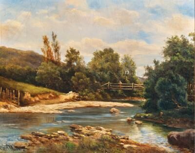 A Creek with a Bridge