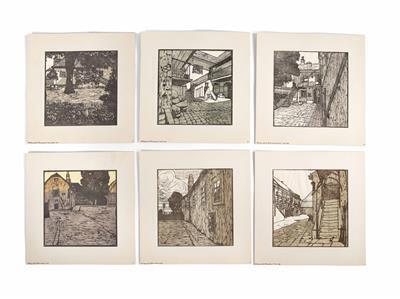 Graphic portfolio of the Wiener Werkstätte: Beethoven houses