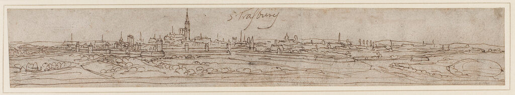 View of Strasbourg from the north east