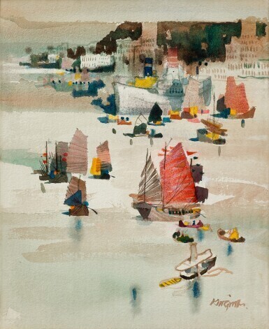 Dong Kingman  曾景文 | Hong Kong Harbor 香港海灣
