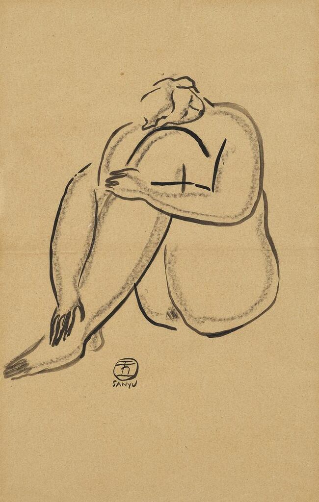 Nu assis aux jambes pliées (Seated Nude)