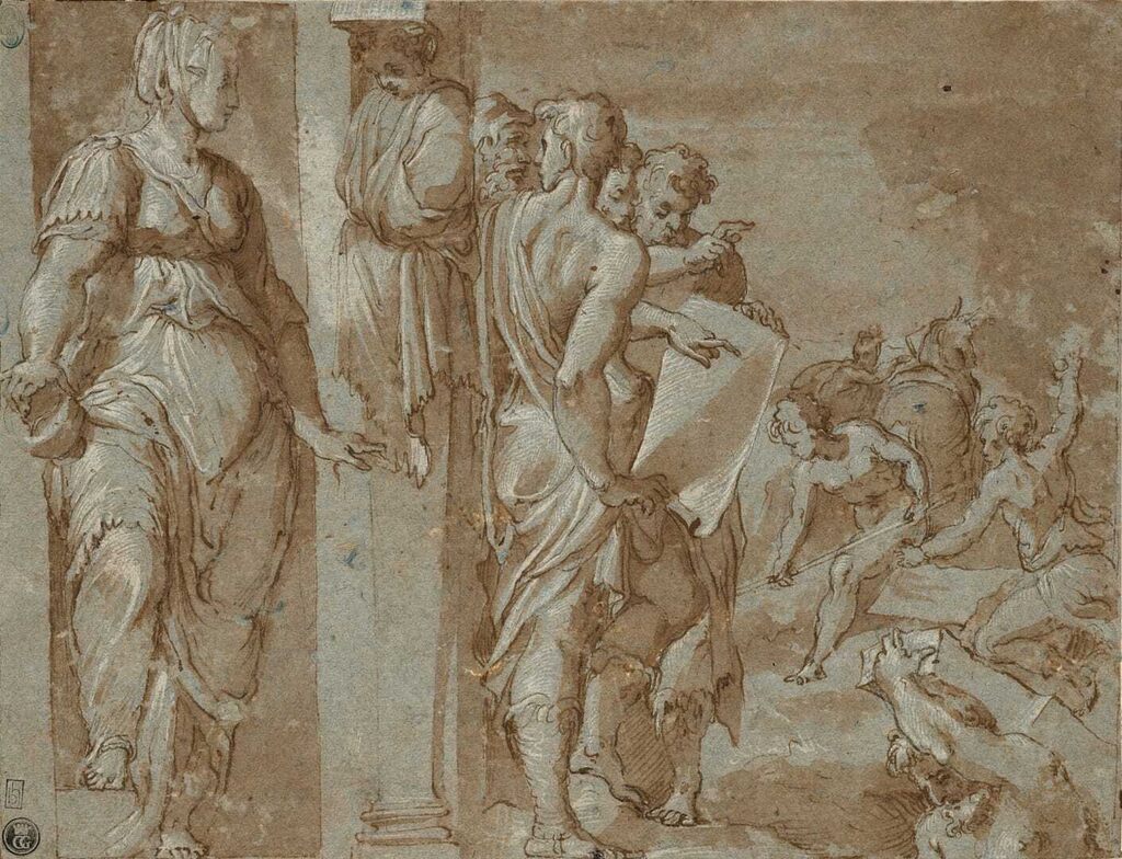 Étude pour la Salle des Cent Jours au Vatican