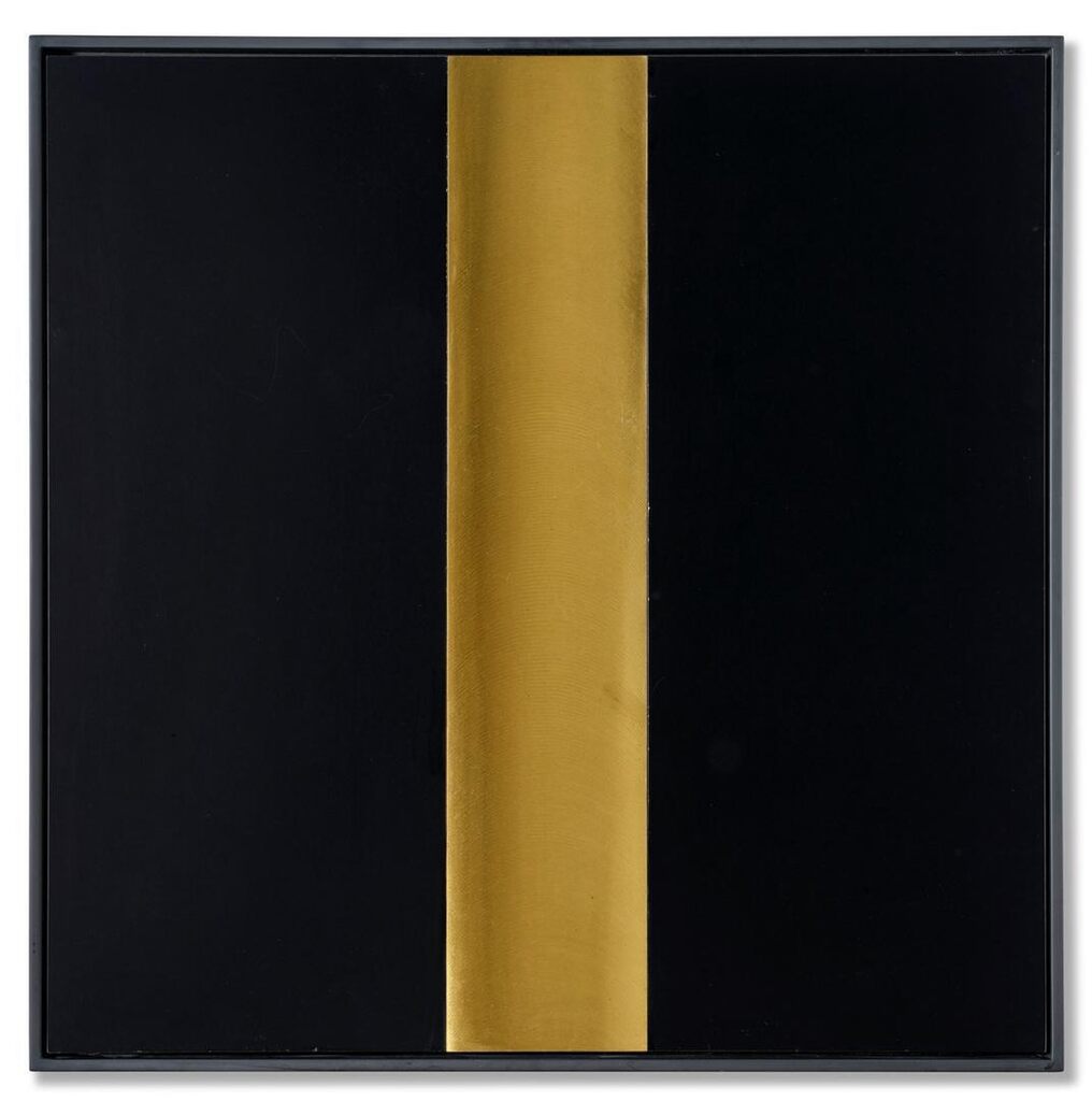 "Linea oro + nero" superficie a testura vibratile