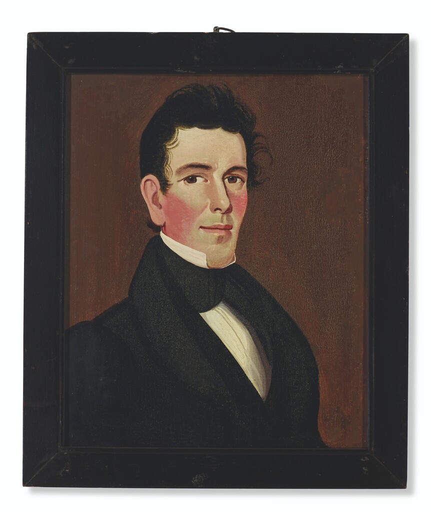 A PAIR OF PORTRAITS OF A MAN AND A WOMAN