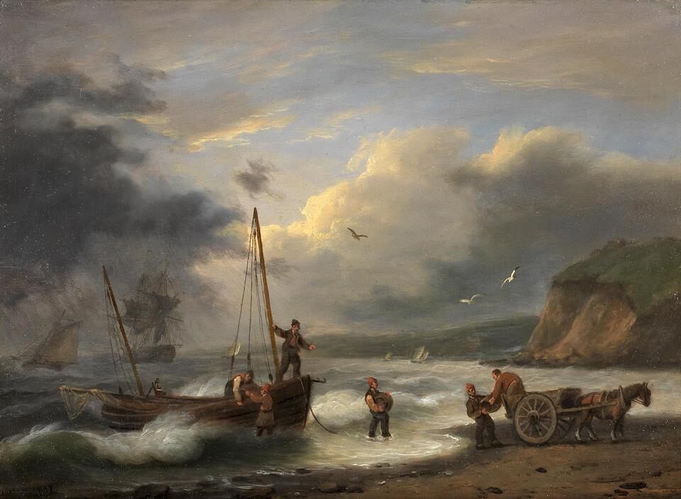 Smugglers on the Devonshire coast
