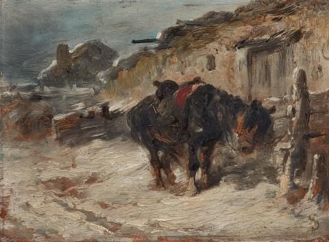 Village Street with a Horse
