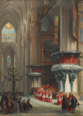 A View of the Transept of Milan Cathedral