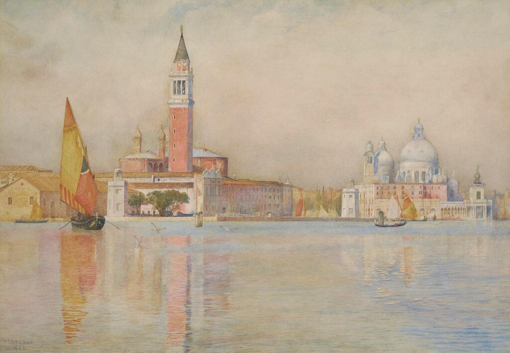 San Giorgio Maggiore and Santa Maria della Salute from the Giardino Publico