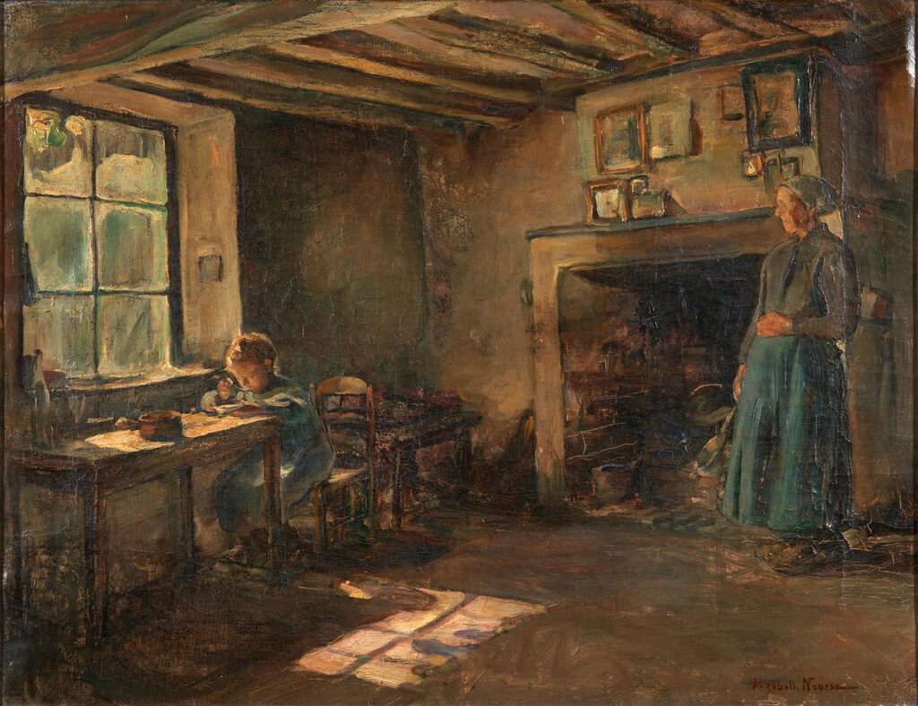 Interior with Mother and Child
