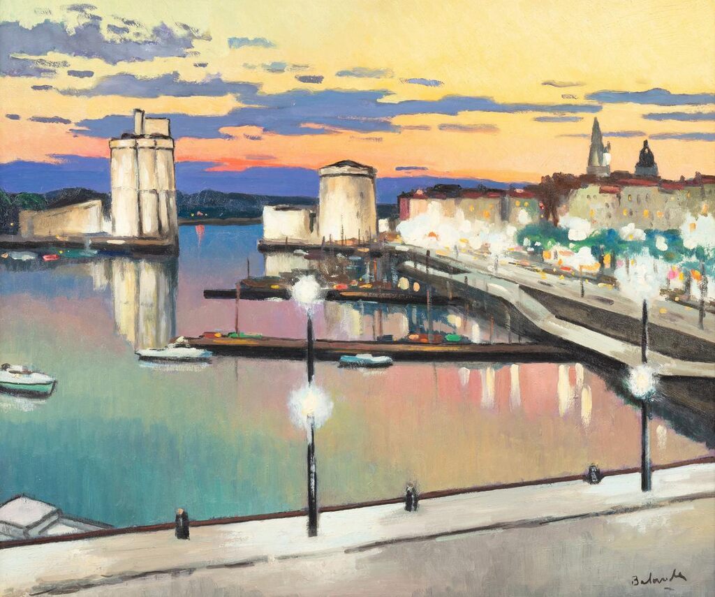 The port at La Rochelle, Night