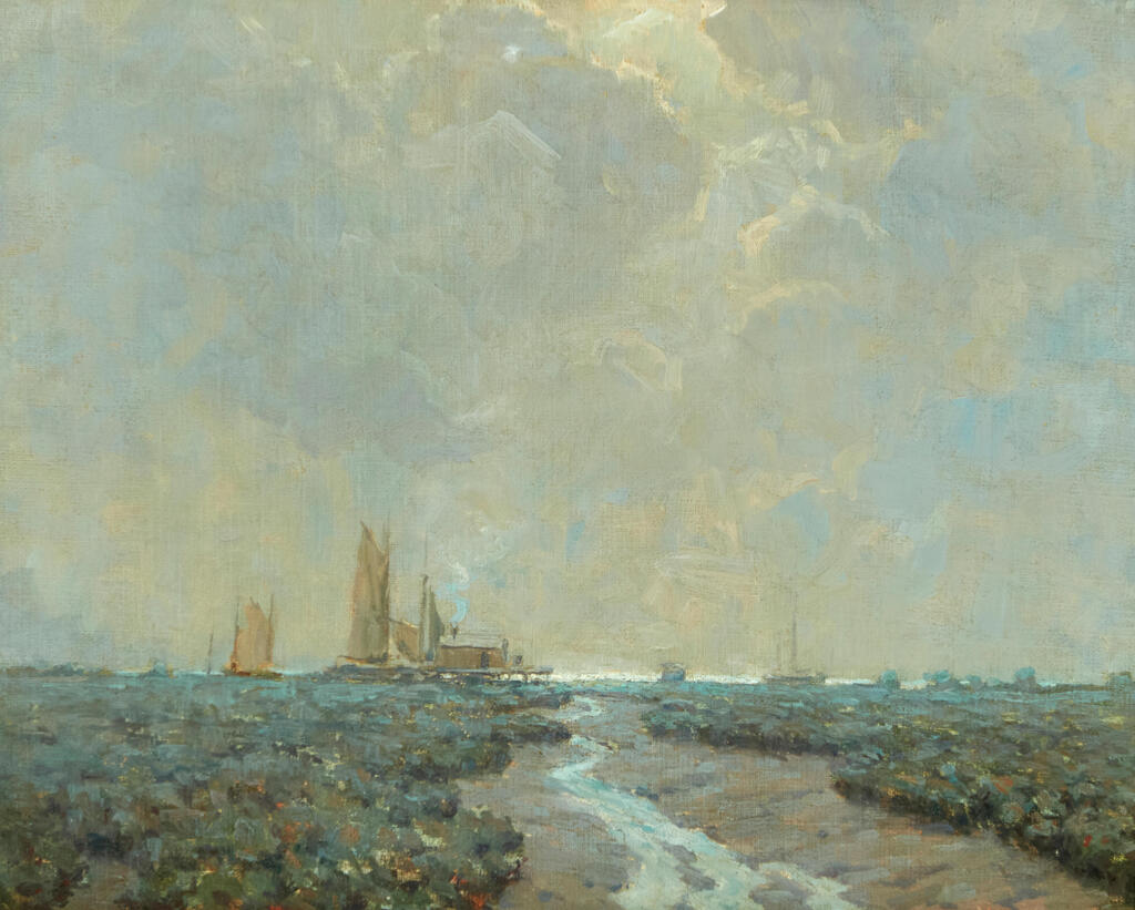 Docks and Boats Along the Alameda Marsh