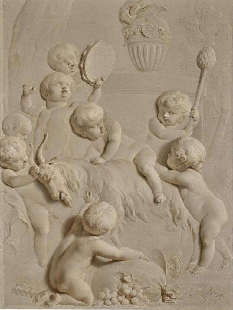 A Bacchic allegory with putti at play