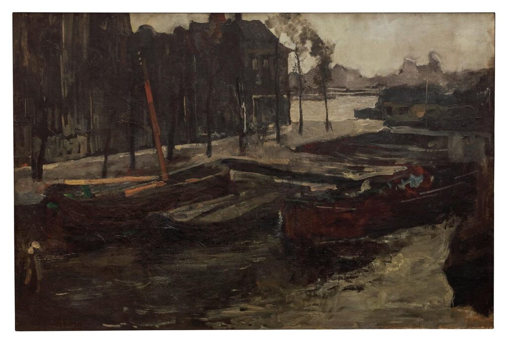 The Kalkmarkt in winter, Amsterdam
