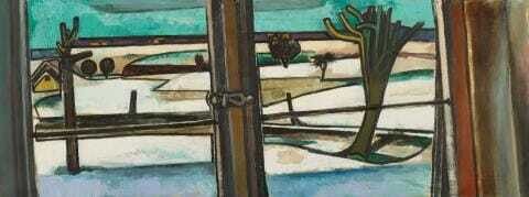 Fenster im Winter (Winterlandschaft)