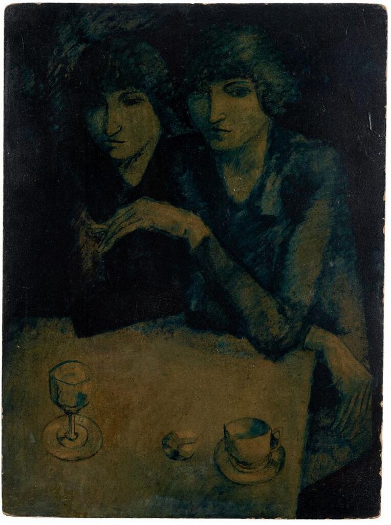 Two women in the cafe