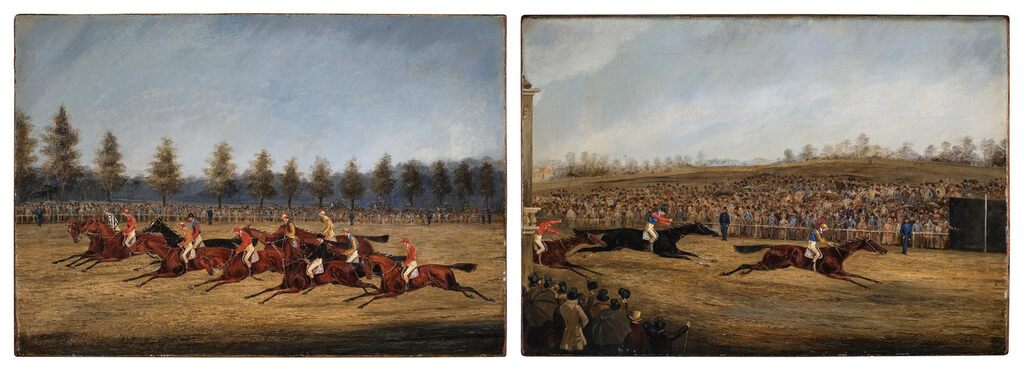 Doncaster St. Leger: The Start; The Finish (A Pair)