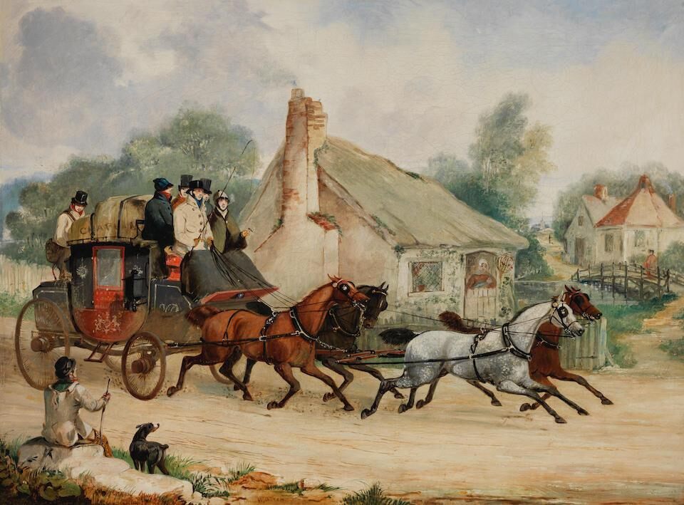 The Exeter to London Royal Mail coach