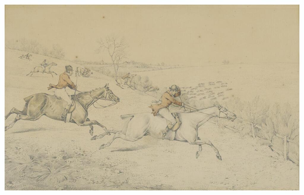 Deux scènes de chasse à courre
