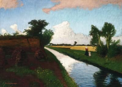 Moor canal in Bergedorf near Worpswede