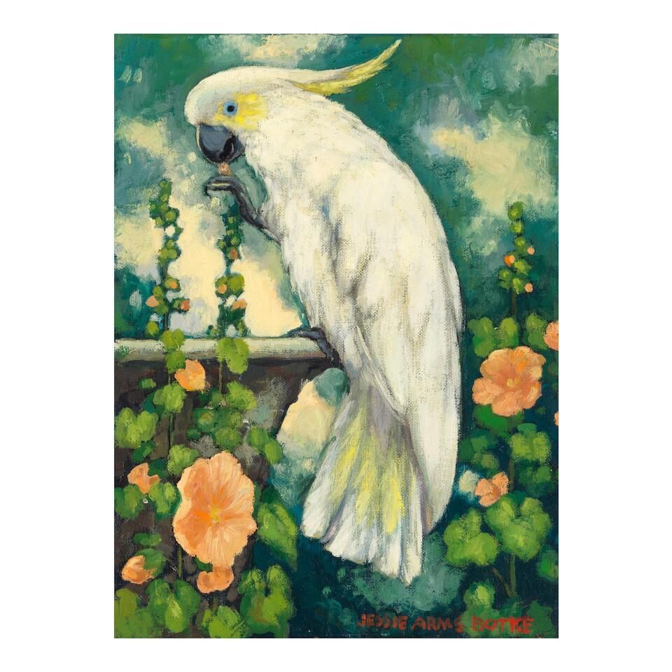 Citron Crested Cockatoo (Looking Left)