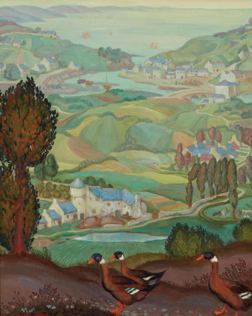 Geese in a Fantasy Landscape