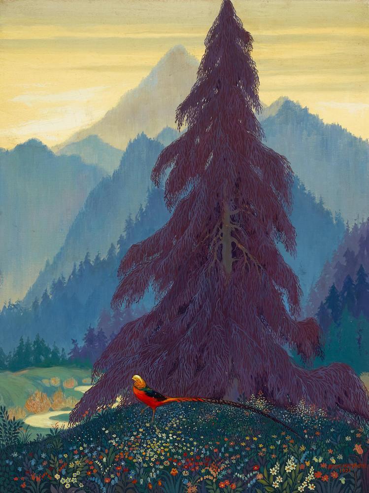 Pheasant in a Landscape
