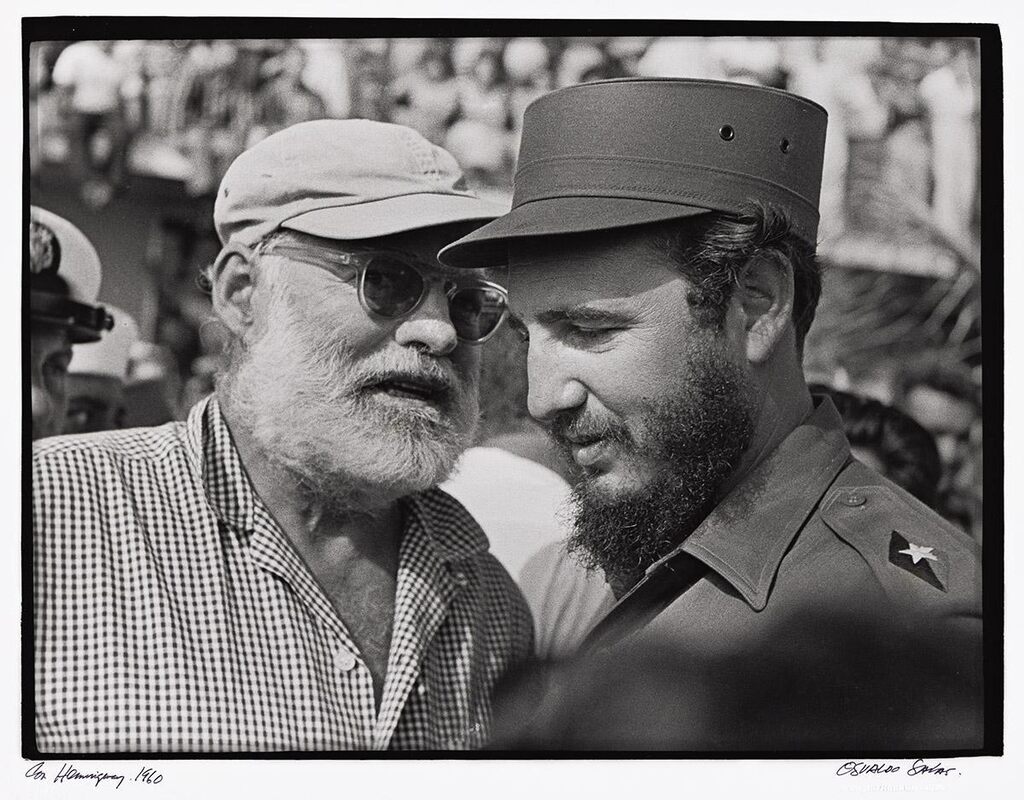 Con Hemingway (Fidel Castro with Ernest Hemingway)