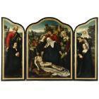 A triptych of the Lamentation