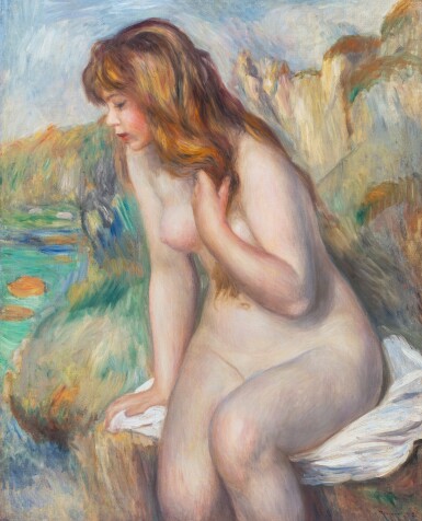 Pierre-Auguste Renoir, Baigneuse assise sur un rocher