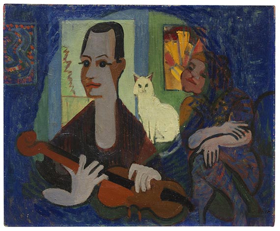 Ernst Ludwig Kirchner, Hommage à Klee (Bildnis Paul Klee und Frau)