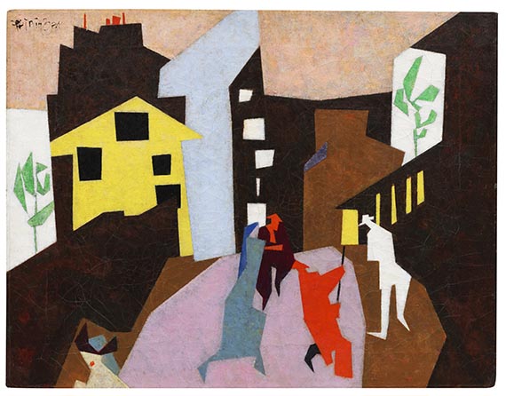 Lyonel Feininger, The Red Streetsweeper (II)