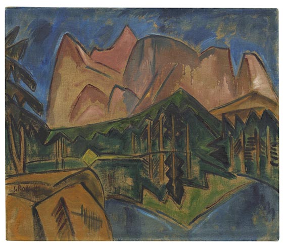 Karl Schmidt-Rottluff, Alpenlandschaft