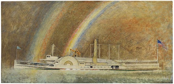 Lyonel Feininger, Queen of the Hudson (Mary Powell)