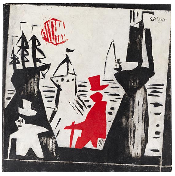 Lyonel Feininger, At the Sea-Side, Panel I