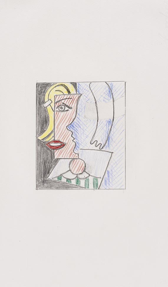 Roy Lichtenstein, Puzzle Portrait (Study)
