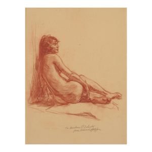 Nude 17 7/8 x 12 in. (45.4 x 30.5 cm.)