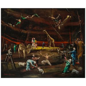 Circus 20 x 24 in. (50.8 x 61 cm.) (Painted in 1949.)