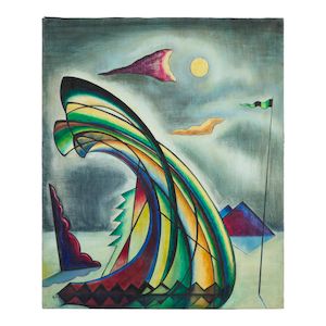 Flight into Egypt 24 1/8 x 20 in. (61.3 x 50.8 cm.) (Painted in 1947.)