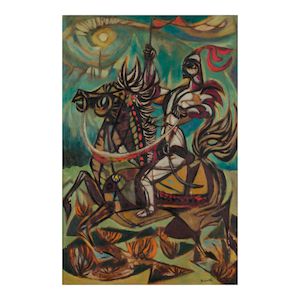 Knight 36 x 24 in. (91.4 x 61 cm.) (Painted circa 1949-51.)