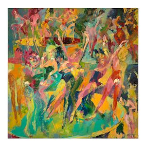 Bunny Discotheque 72 x 72 in. (182.9 x 189.9 cm.) (Painted in 1963.)