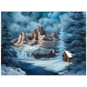 Mountain Seclusion 18 x 24 in. (45.7 x 61 cm.) (Painted in 1990.)